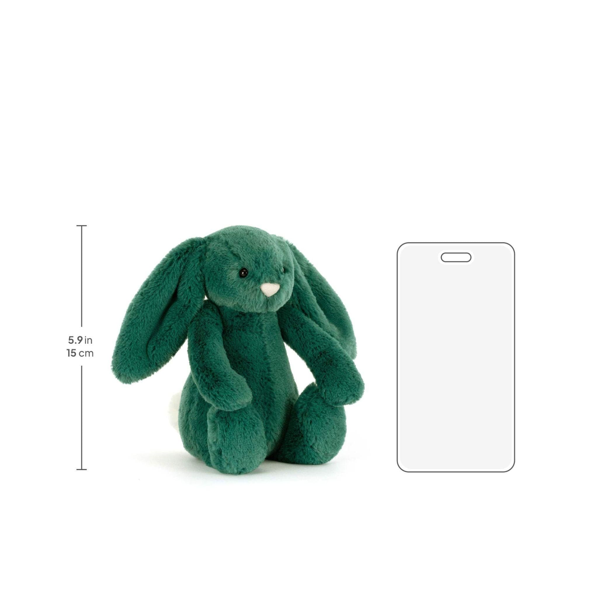 Jellycat Bashful Teal Bunny small soft toy 18cm