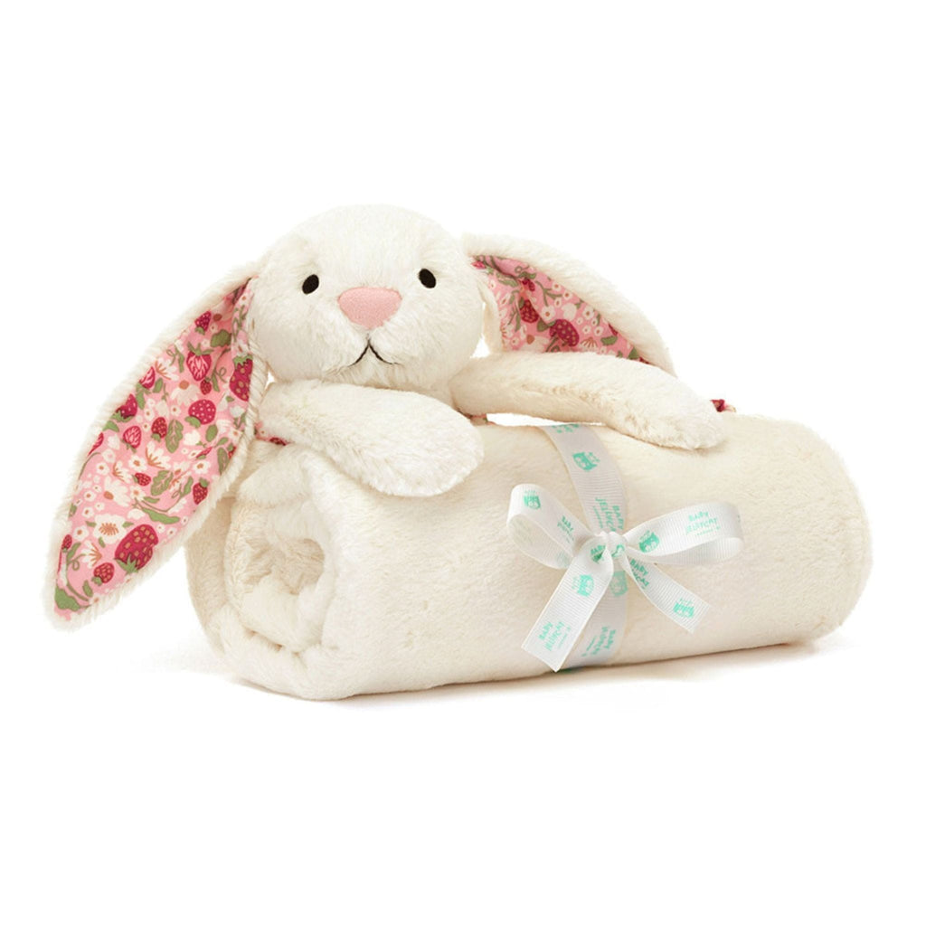 Jellycat Blossom Cream Bunny 'Berry' Blankie 56cm