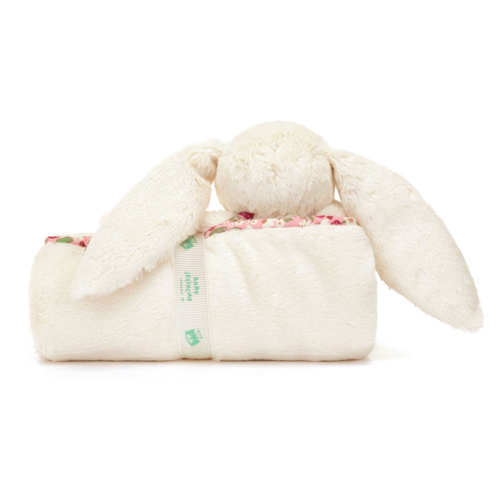 Jellycat Blossom Cream Bunny 'Berry' Blankie 56cm