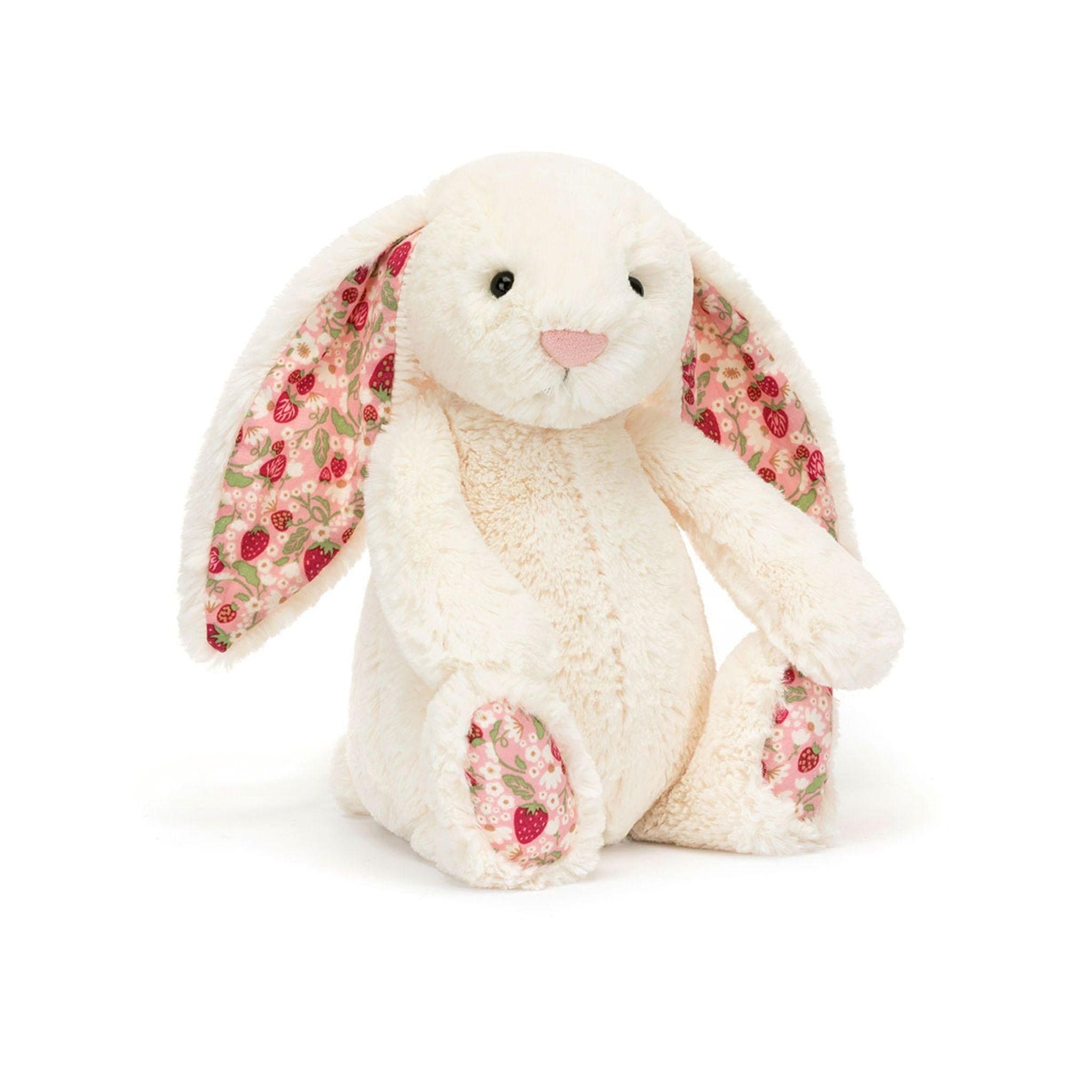 Jellycat Blossom Cream Bunny 'Berry' medium soft toy 31cm