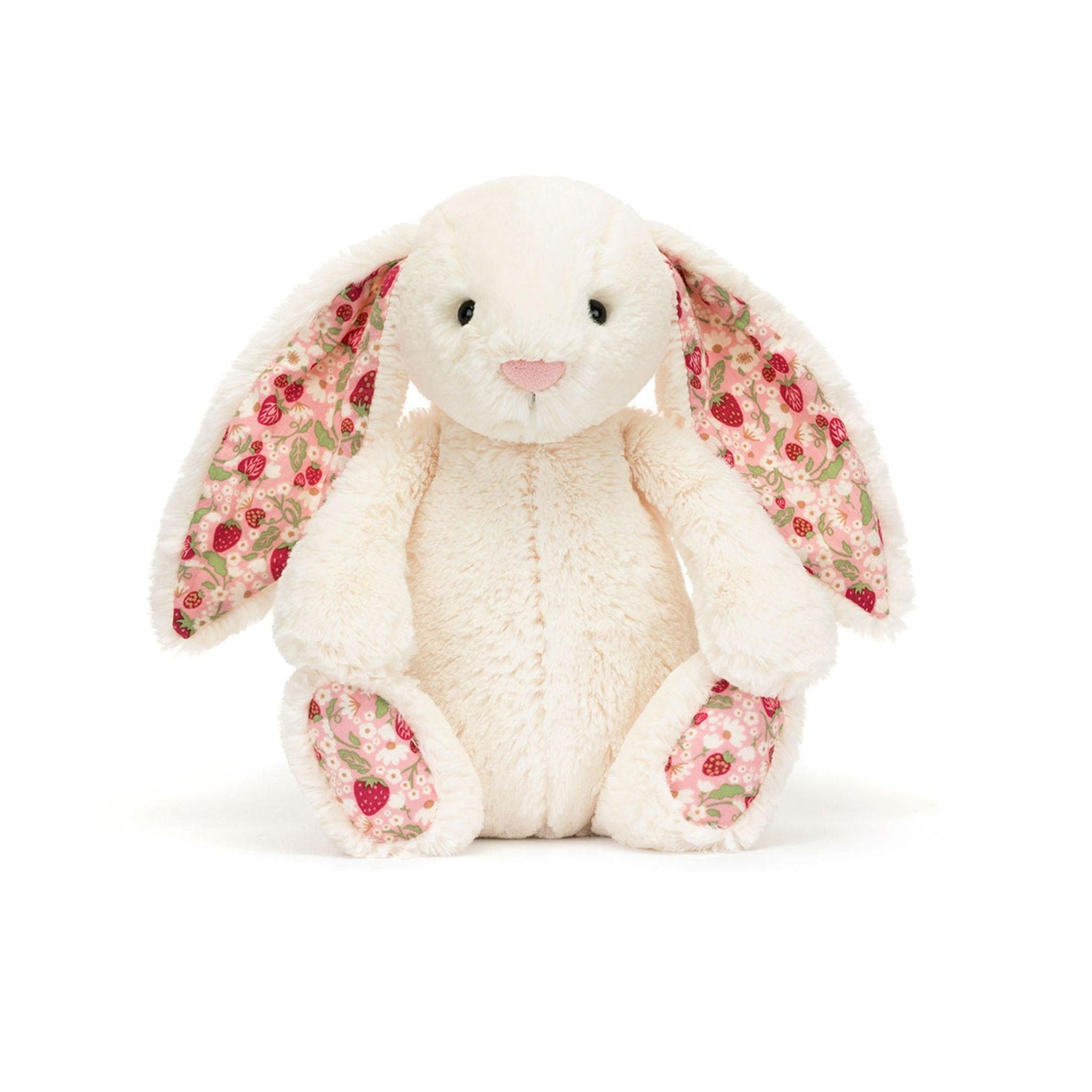 Jellycat Blossom Cream Bunny 'Berry' medium soft toy 31cm