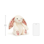 Jellycat Blossom Cream Bunny 'Berry' medium soft toy 31cm