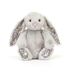 Jellycat Blossom Silver Bunny 'Bloom' medium soft toy 31cm