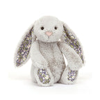 Jellycat Blossom Silver Bunny 'Bloom' medium soft toy 31cm