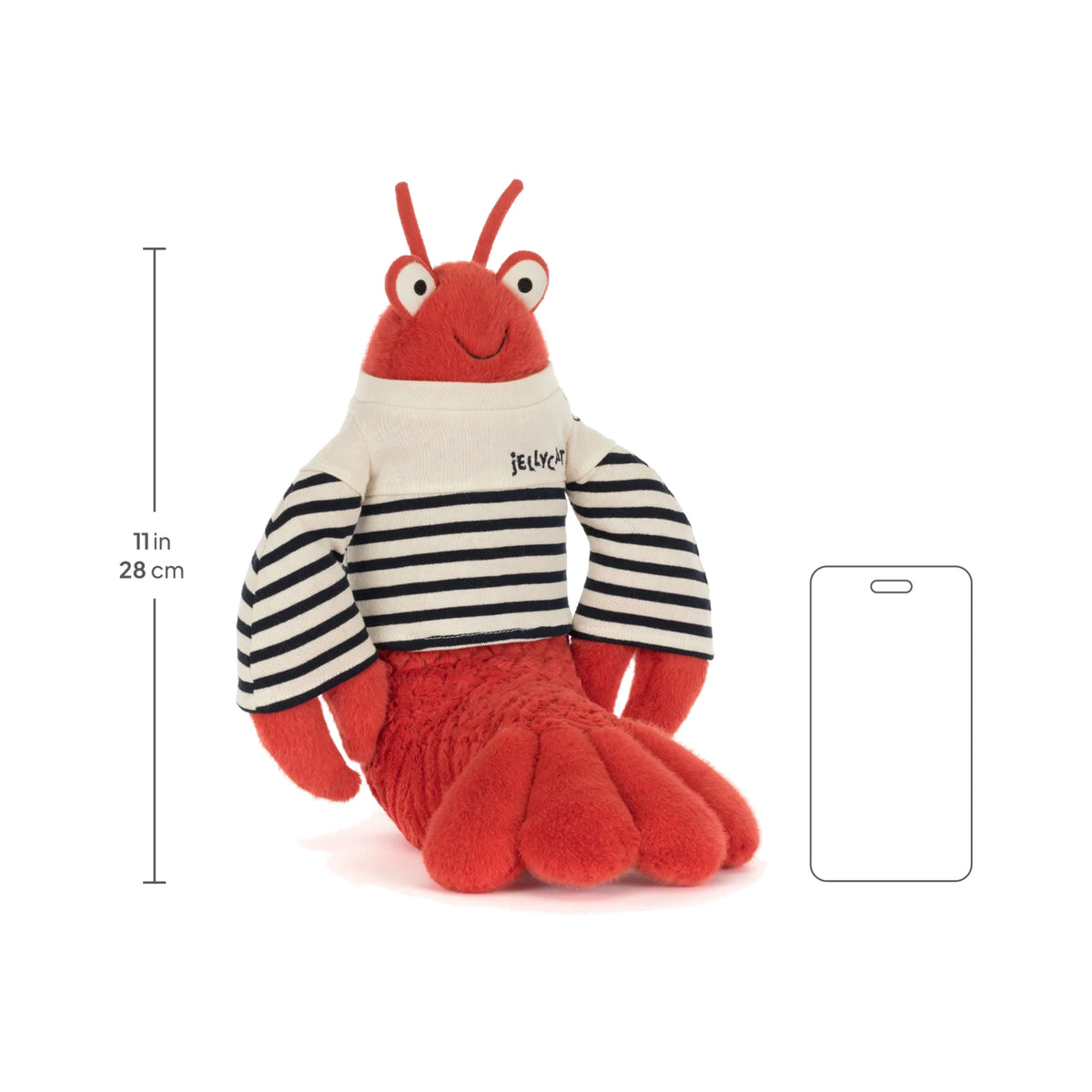 Jellycat Larry Lobster Sailor Outfit Soft Toy 27cm