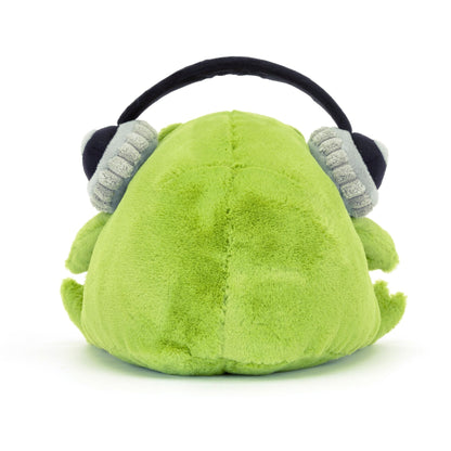 Jellycat Ricky Rain Frog Headphones soft toy 15cm