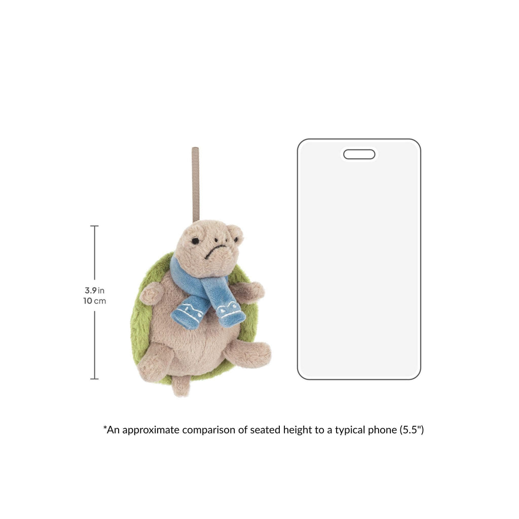 Jellycat Timmy Turtle hanging decoration 10cm