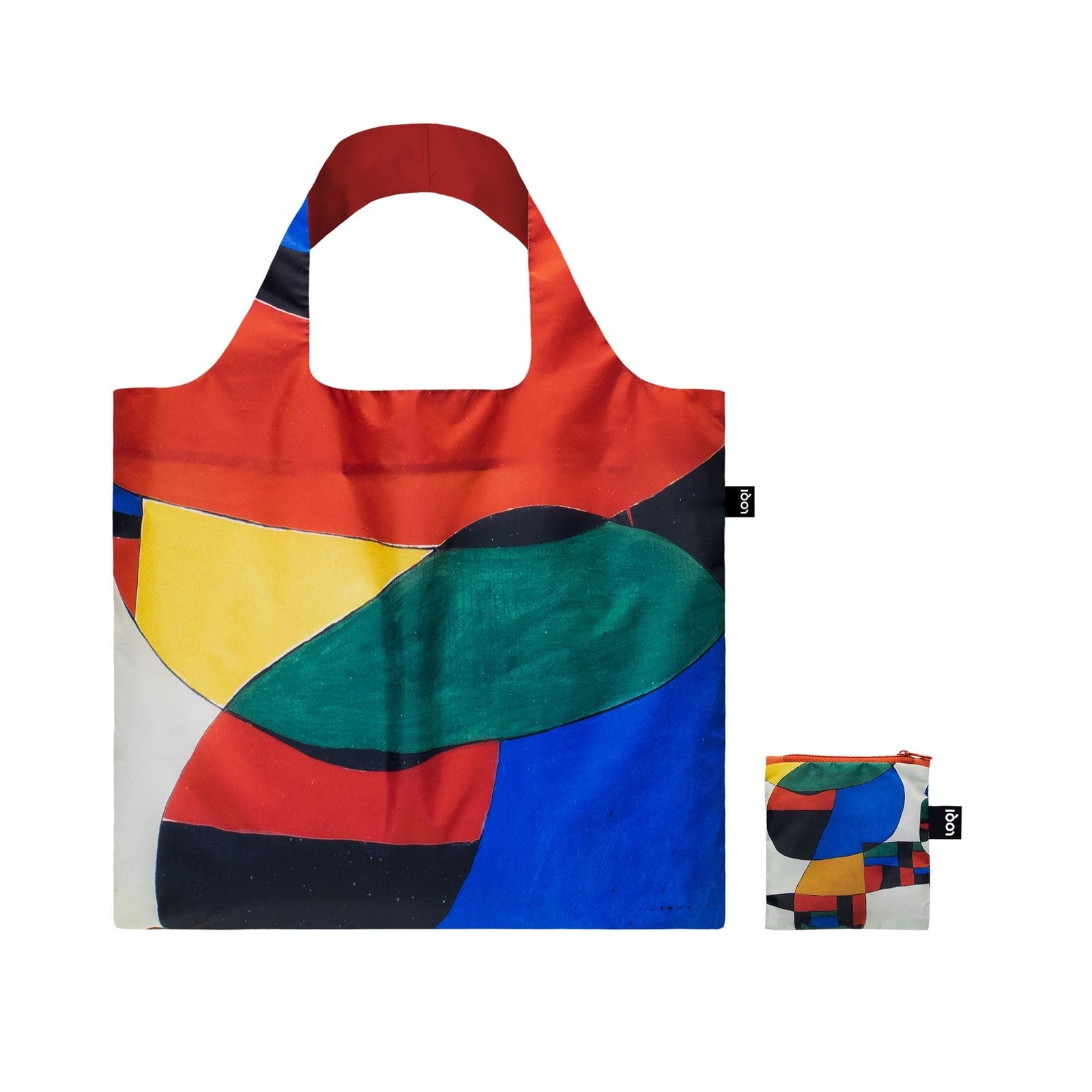 LOQI Joan Miró Woman, Bird and Star Recycled Bag | Foldable Art Shopper