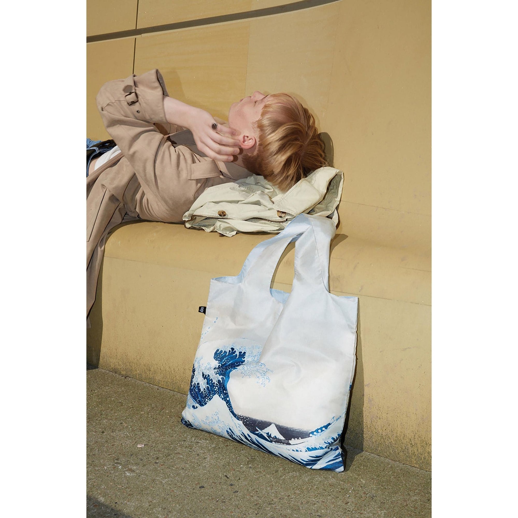 LOQI KATSUSHIKA HOKUSAI The Great Wave Recycled Tote Bag