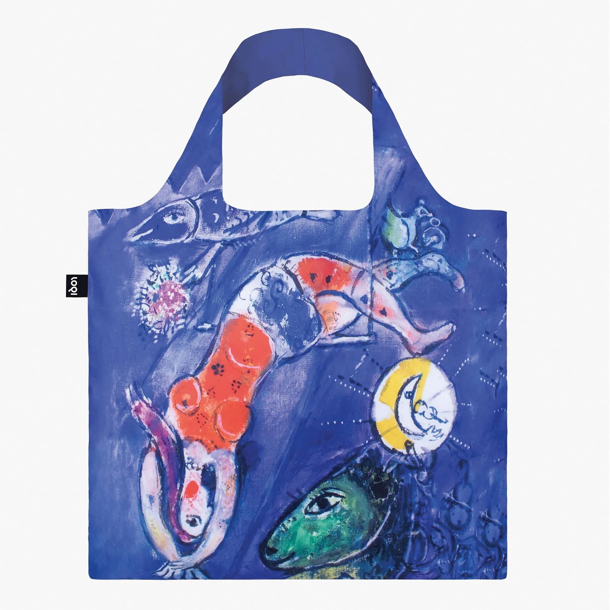 LOQI MARC CHAGALL The Blue Circus Recycled Tote Bag