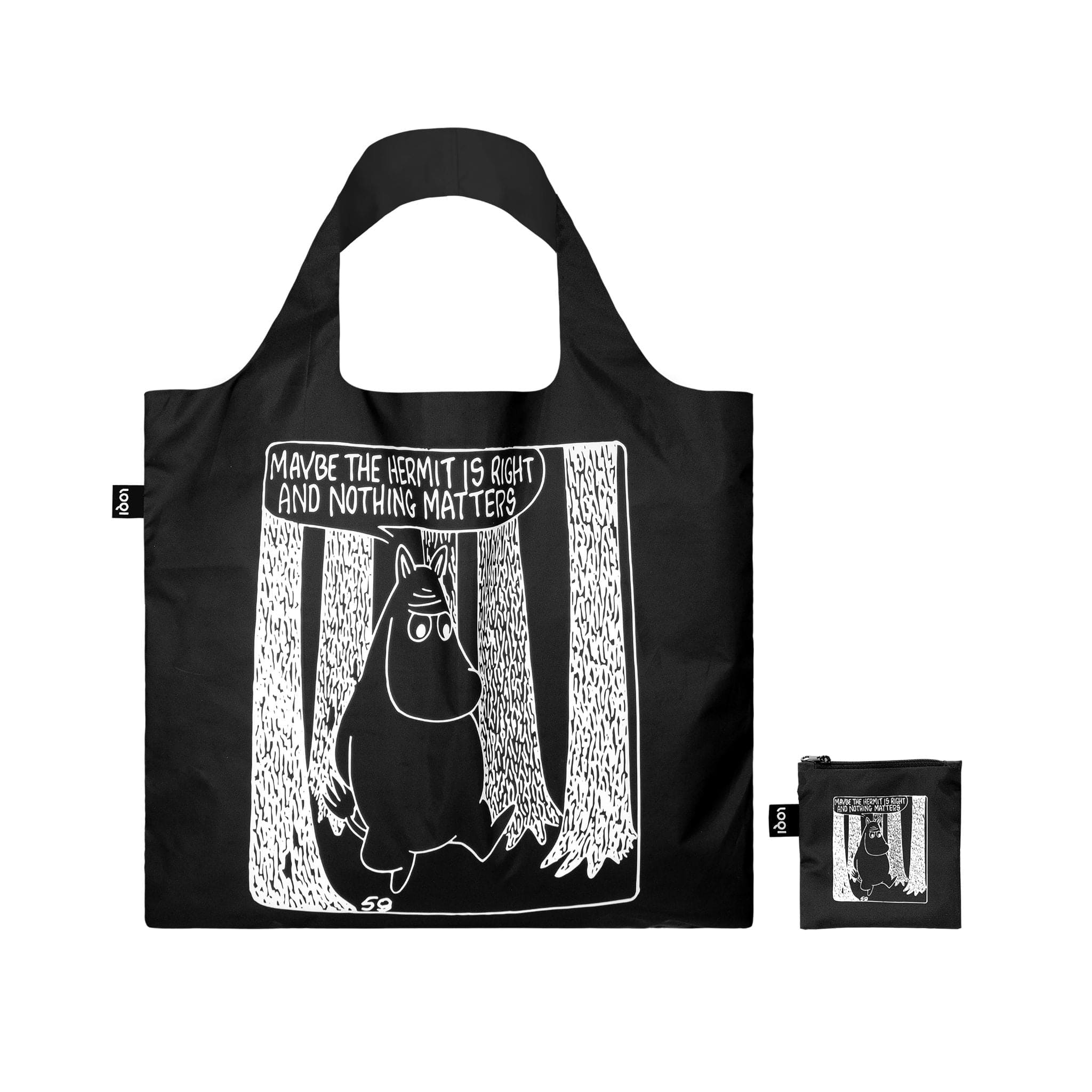 LOQI MOOMIN Comic Adventures Recycled Tote Bag