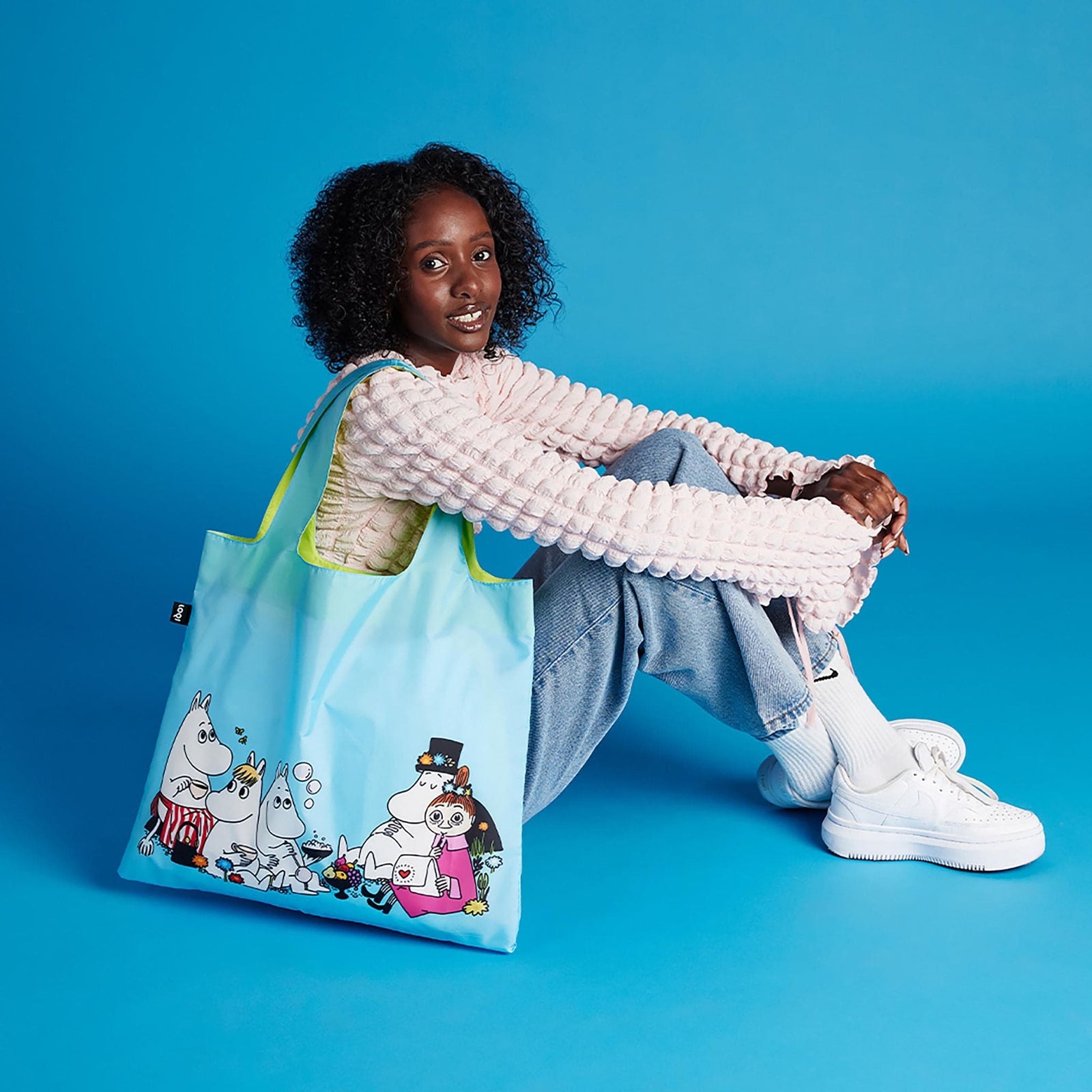 LOQI Moomin Family Recycled Bag | Charming Foldable Shopper
