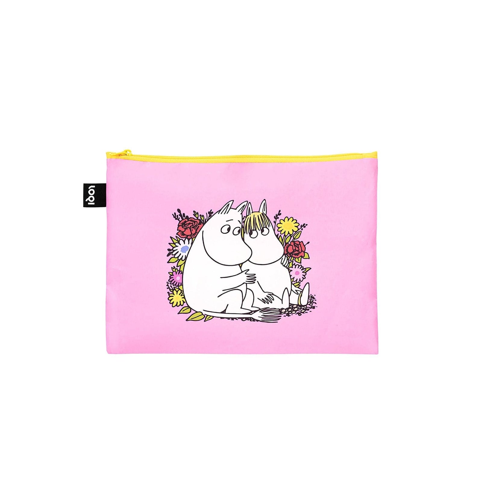 LOQI Moomin Togetherness Recycled Zip Pockets | Set of 3 Travel Organisers