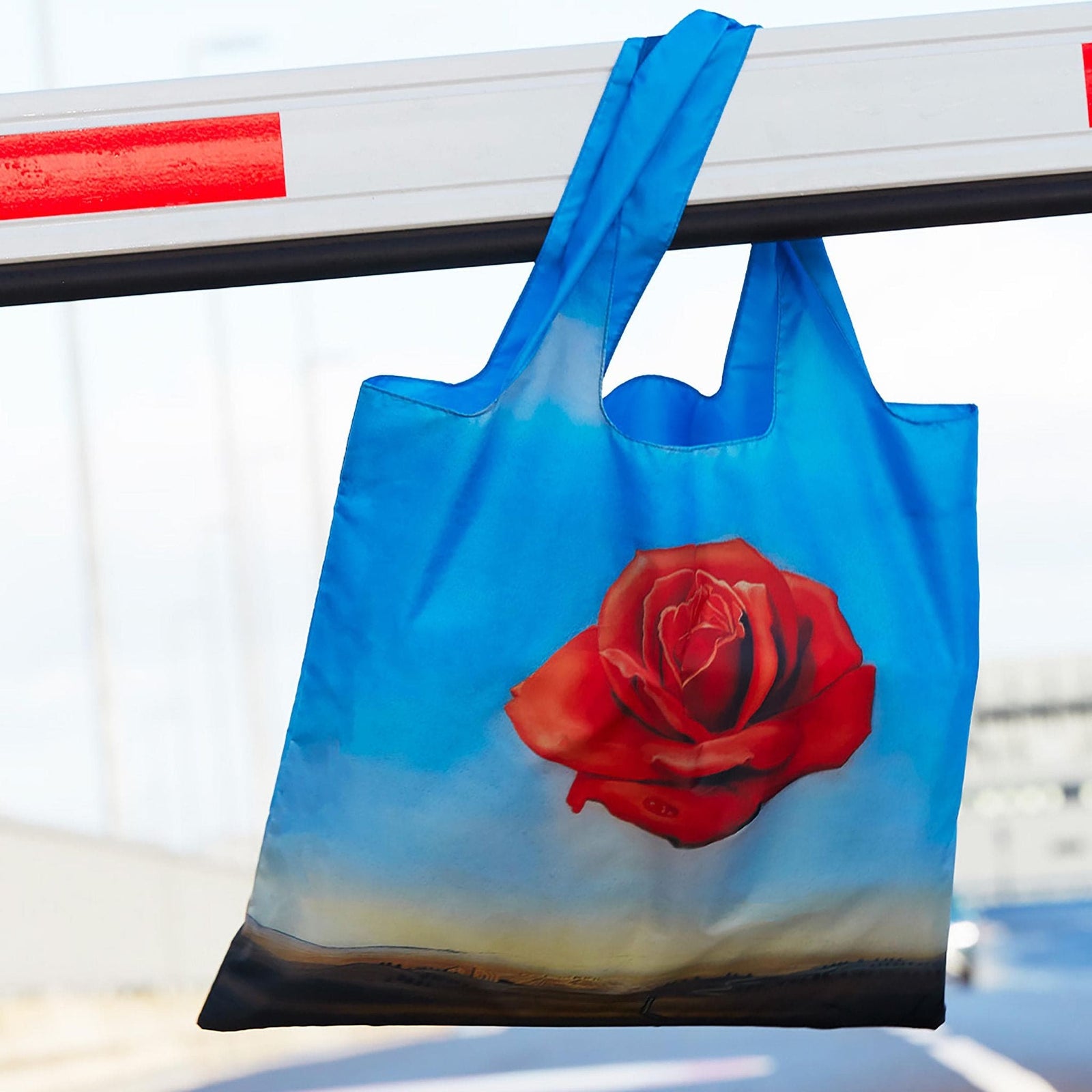 LOQI Salvador Dali Meditative Rose Recycled Bag | Water Resistant