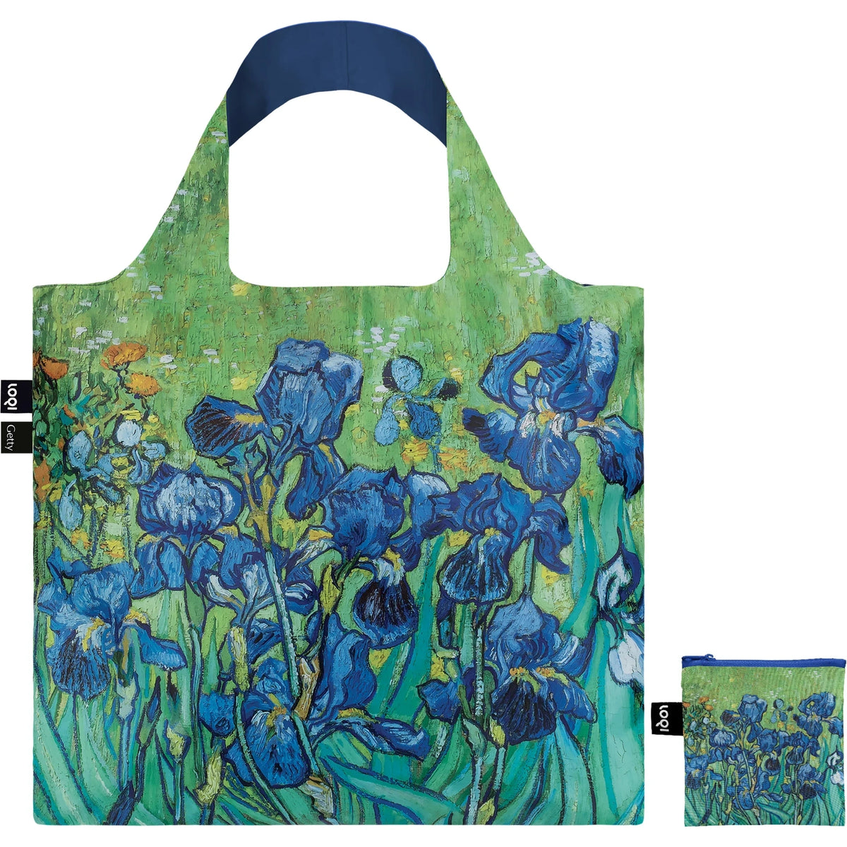 LOQI Van Gogh Irises 1889 Reusable Bag 50cm