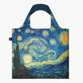 LOQI Van Gogh Starry Night Neon Recycled Bag | Bold Foldable Shopper