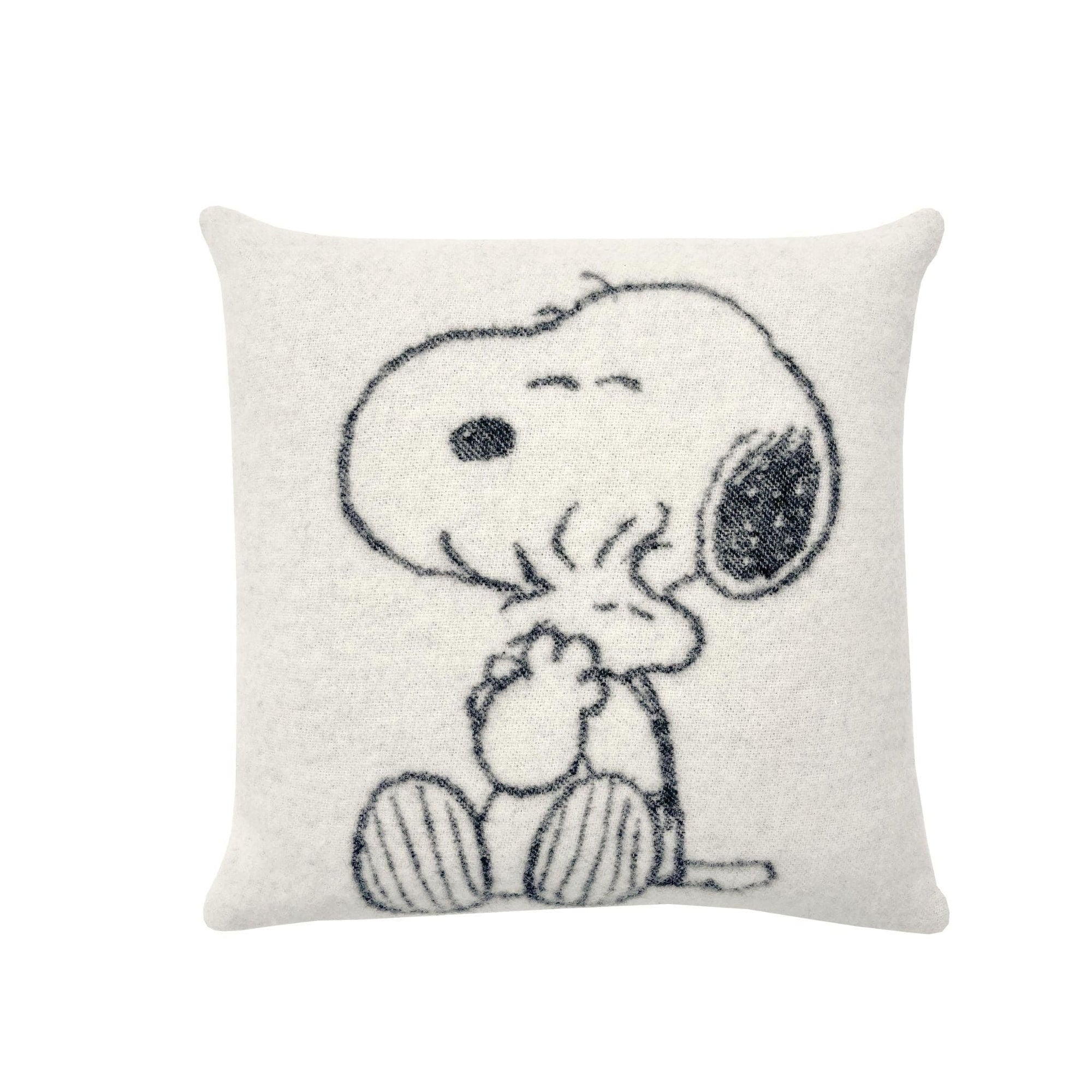 Maison Deux Peanuts Hug Black & White Cushion Cover 50x50cm