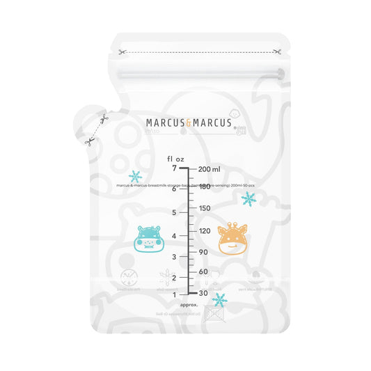 Marcus & Marcus Breastmilk Storage Temperature Sensing Bags 200ml, 50 pcs