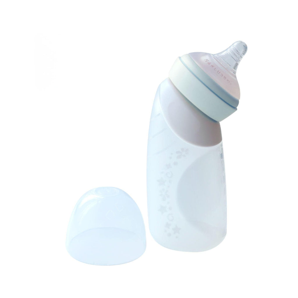 Marcus & Marcus Silicone Angled Feeding Bottle 240ml - Mint