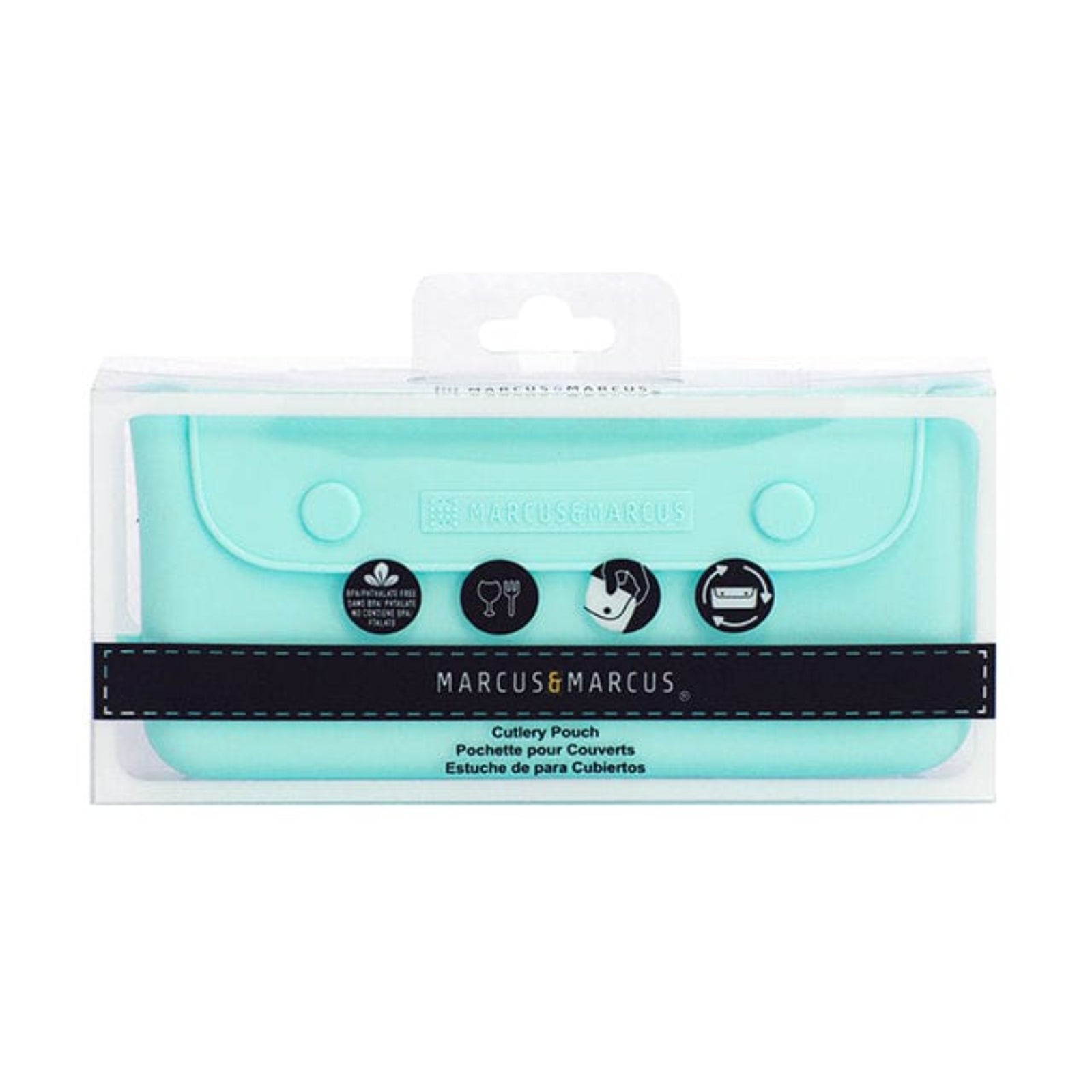 Marcus & Marcus Silicone Cutlery Pouch — Mess-Free Travel Storage