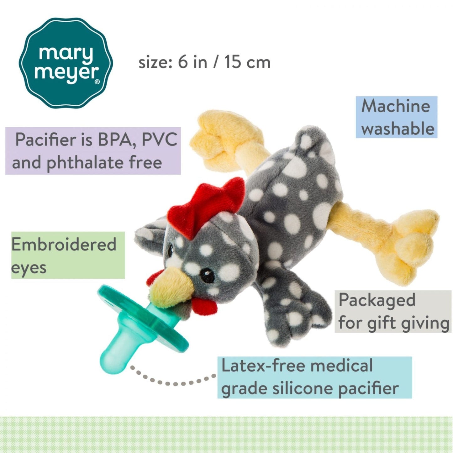 Mary Meyer Rocky Chicken WubbaNub Pacifier