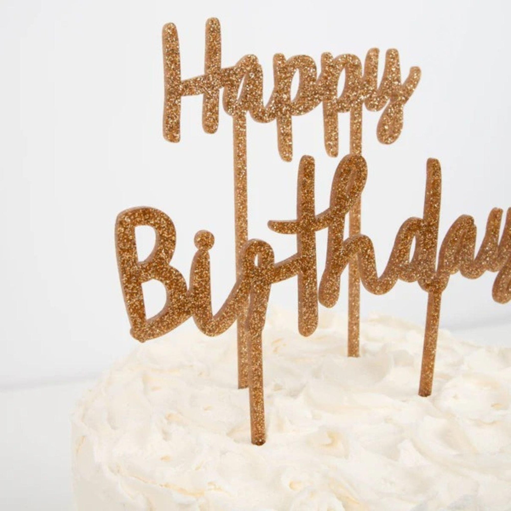 Meri Meri Happy Birthday Acrylic Cake Topper