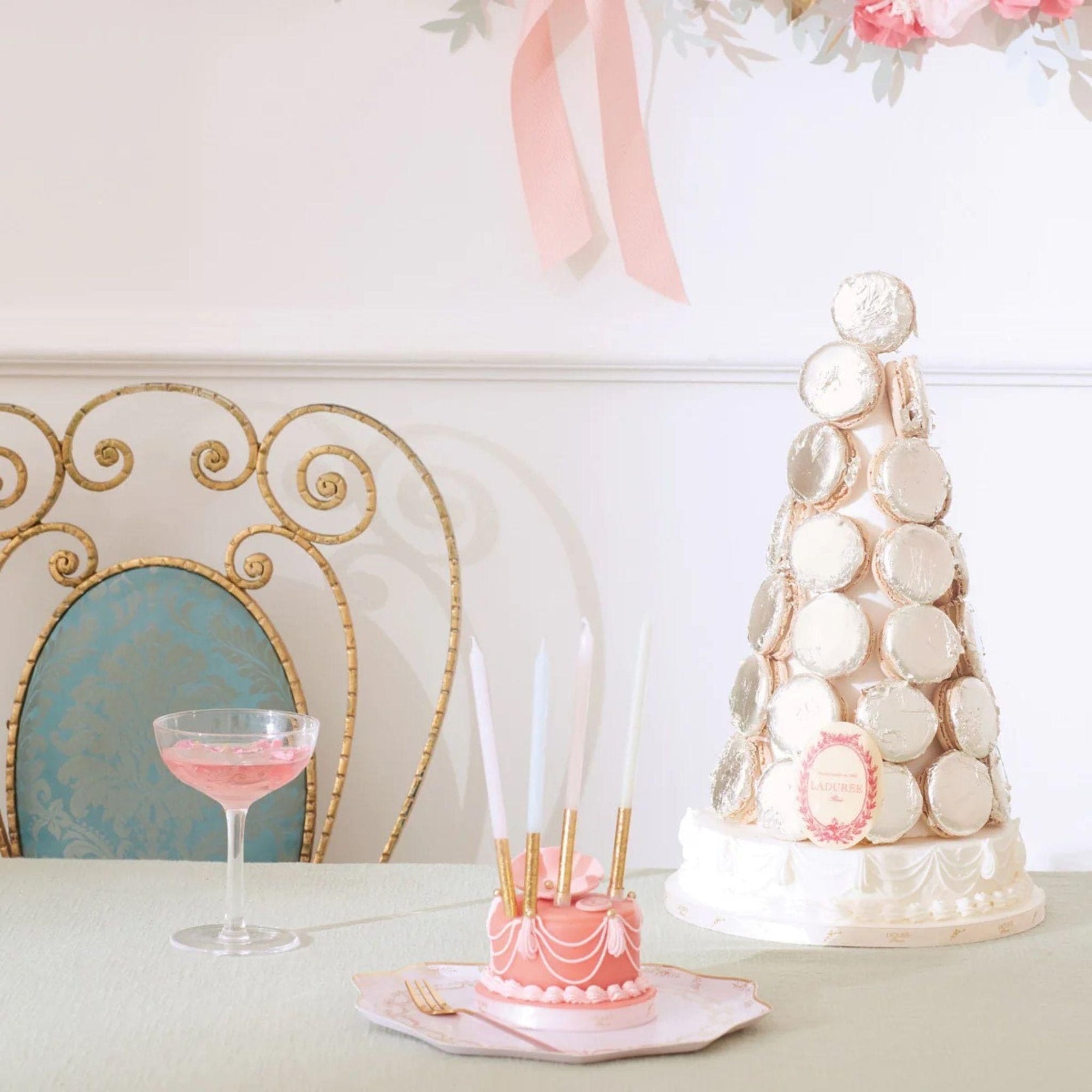 Meri Meri Ladurée Paris Gold Dipped Birthday Candles (Set of 16)