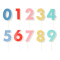 Meri Meri Rainbow Number Acrylic Cake Toppers (0-9)