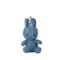 Miffy Eco Corduroy Bag Charm - Aviator Blue 10cm