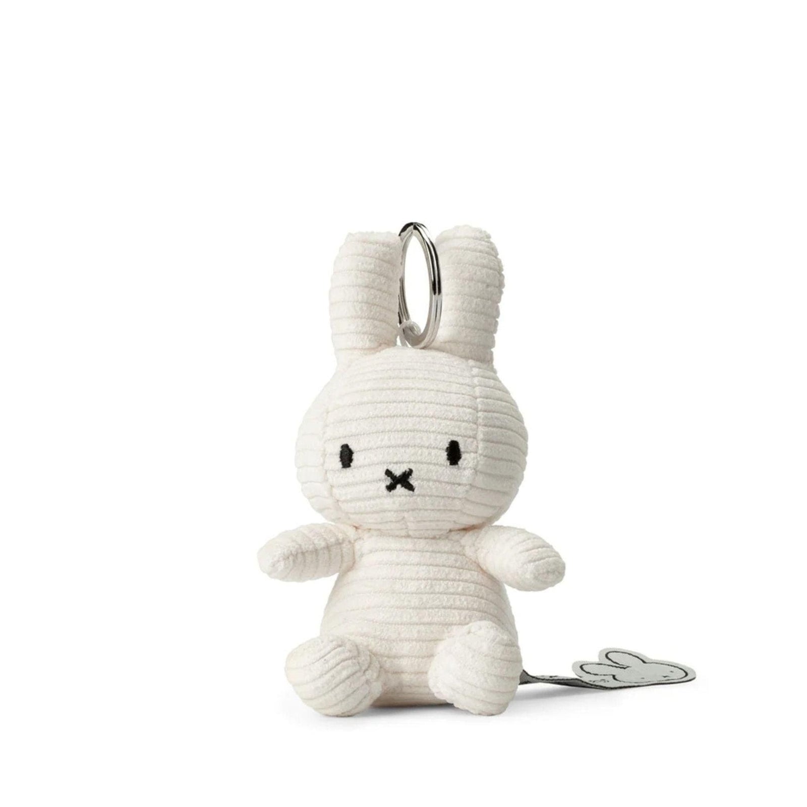 Miffy Eco Corduroy Bag Charm - Offwhite 10cm