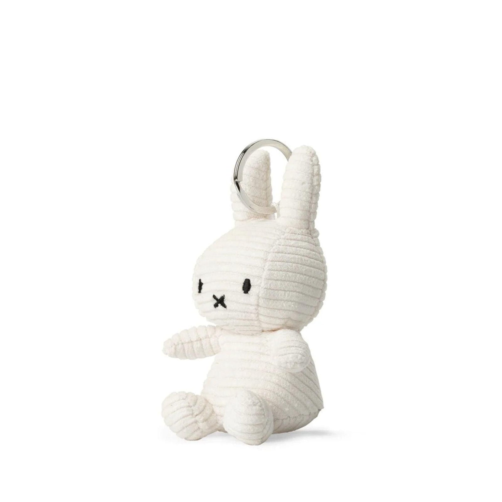 Miffy Eco Corduroy Bag Charm - Offwhite 10cm
