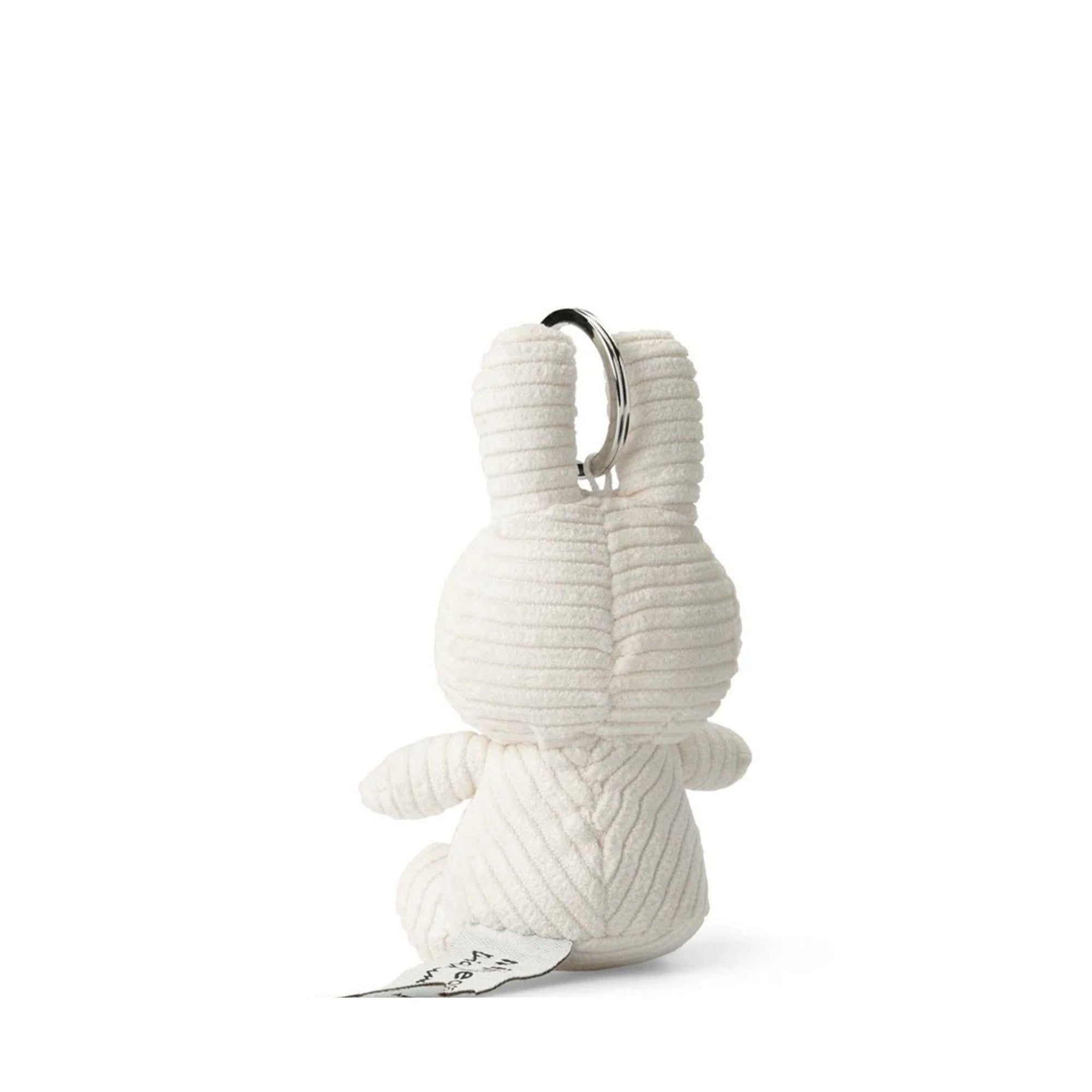 Miffy Eco Corduroy Bag Charm - Offwhite 10cm