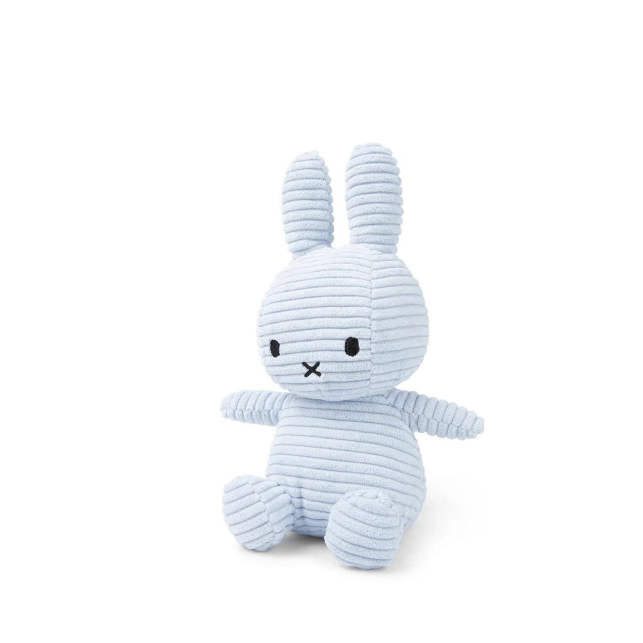 Miffy Eco Corduroy Plush - Ice Blue 23cm