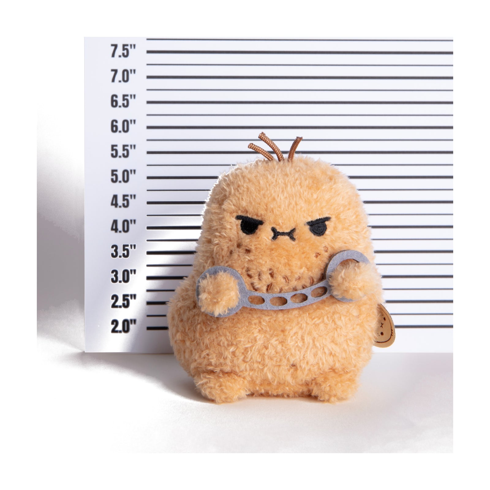 Noodoll Cuffs Ricespud Mini Plush | The Grumpy "Bad Boy" Potato