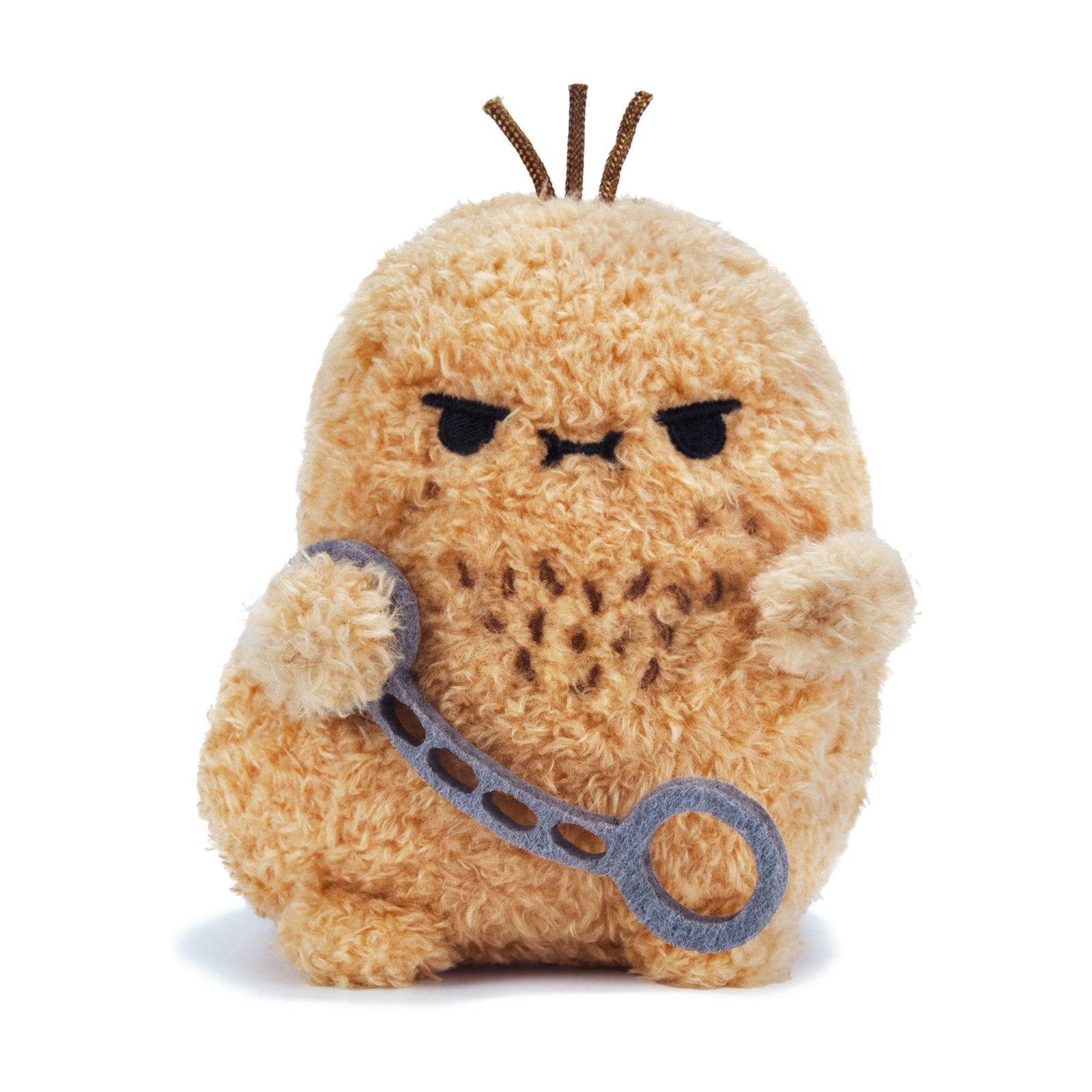 Noodoll Cuffs Ricespud Mini Plush | The Grumpy "Bad Boy" Potato