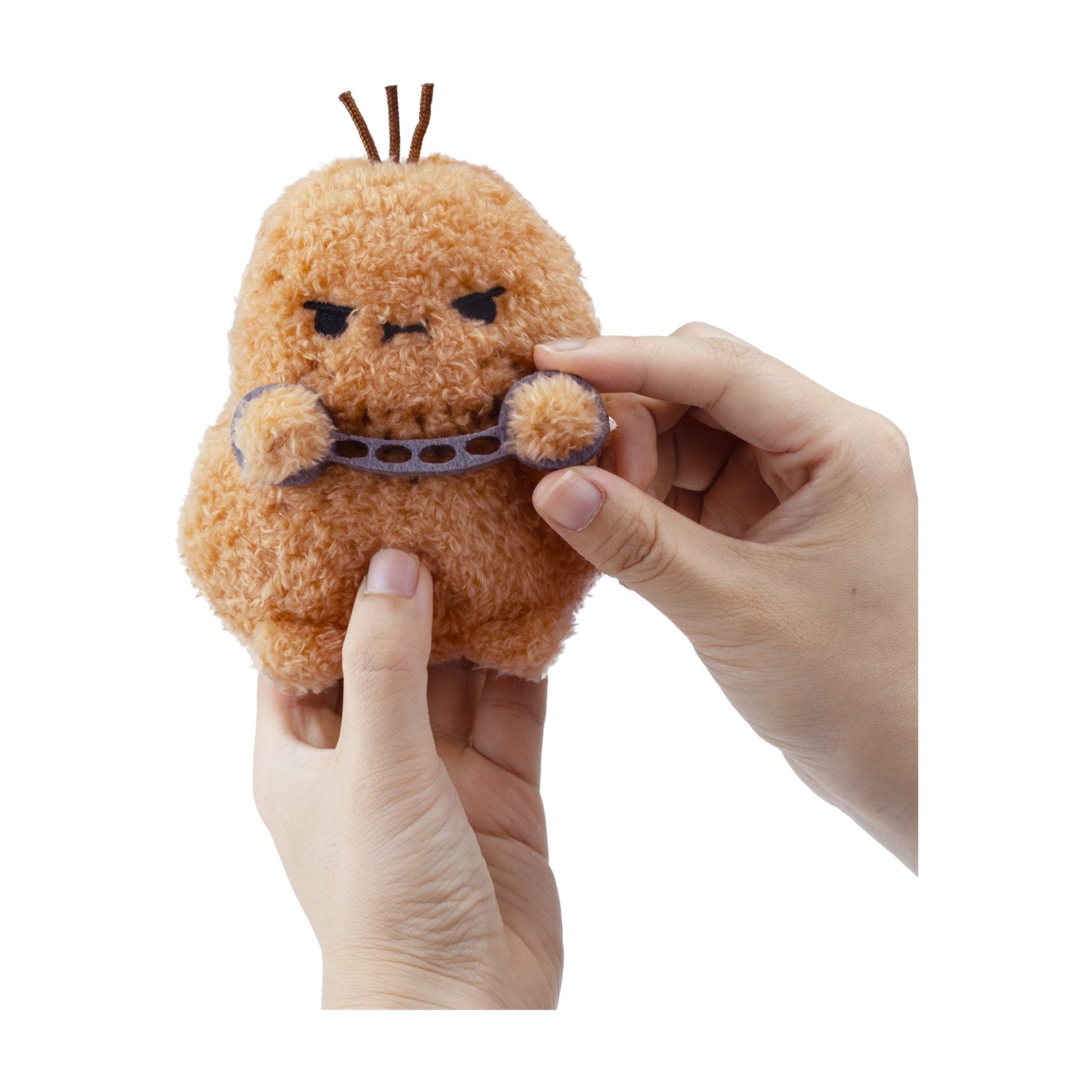 Noodoll Cuffs Ricespud Mini Plush | The Grumpy "Bad Boy" Potato