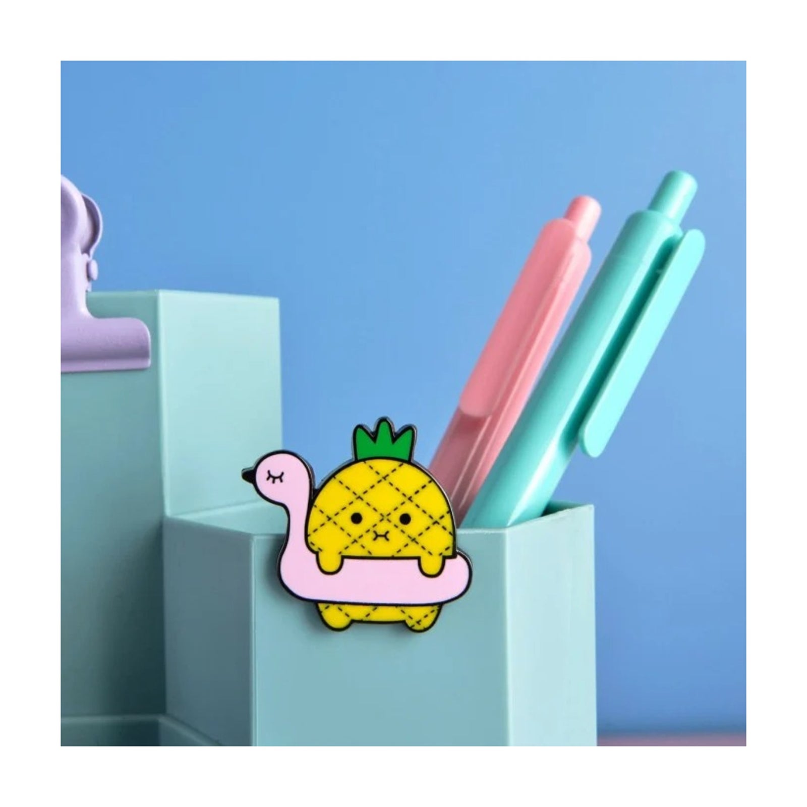 Noodoll Enamel Pin | Hard Enamel Accessory with Secure Rubber Clutch