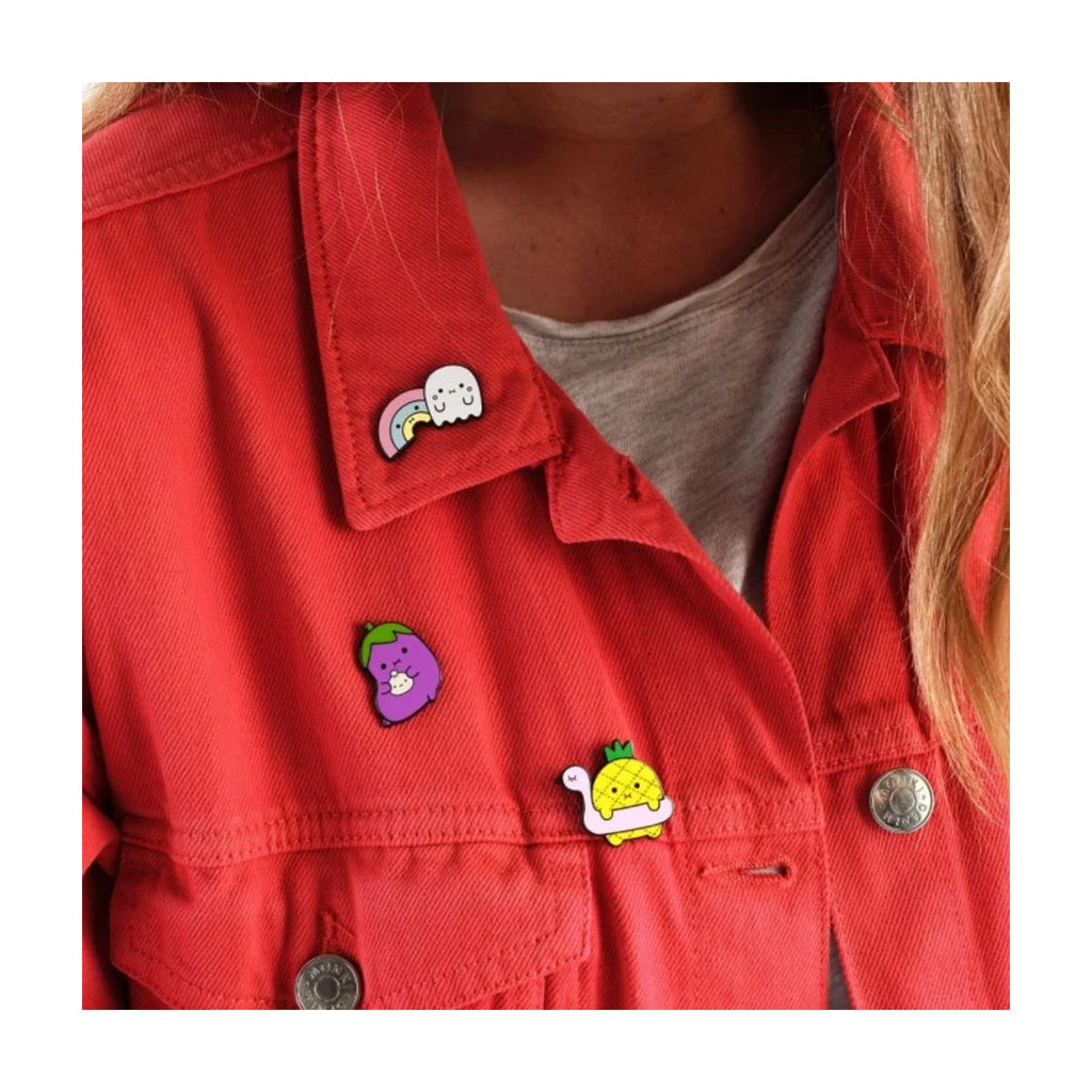 Noodoll Enamel Pin | Hard Enamel Accessory with Secure Rubber Clutch