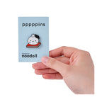 Noodoll Enamel Pin | Hard Enamel Accessory with Secure Rubber Clutch