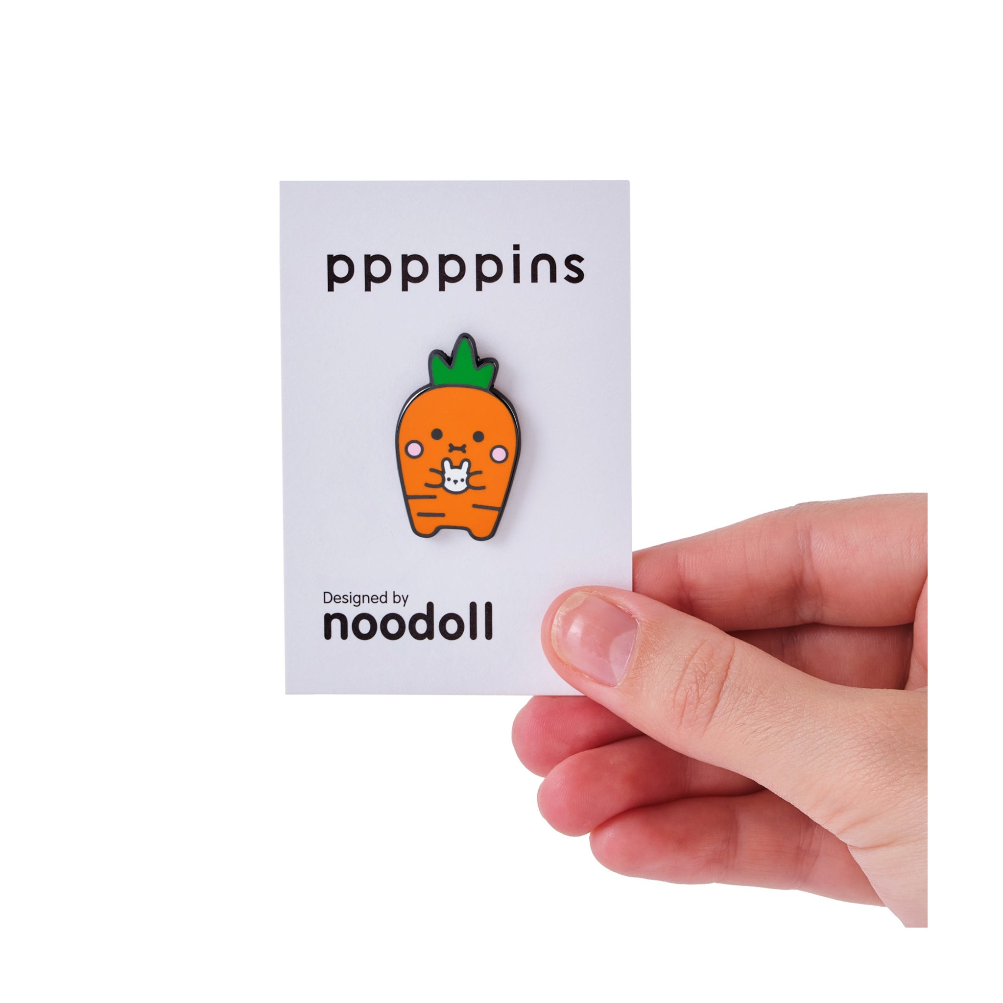 Noodoll Enamel Pin | Hard Enamel Accessory with Secure Rubber Clutch
