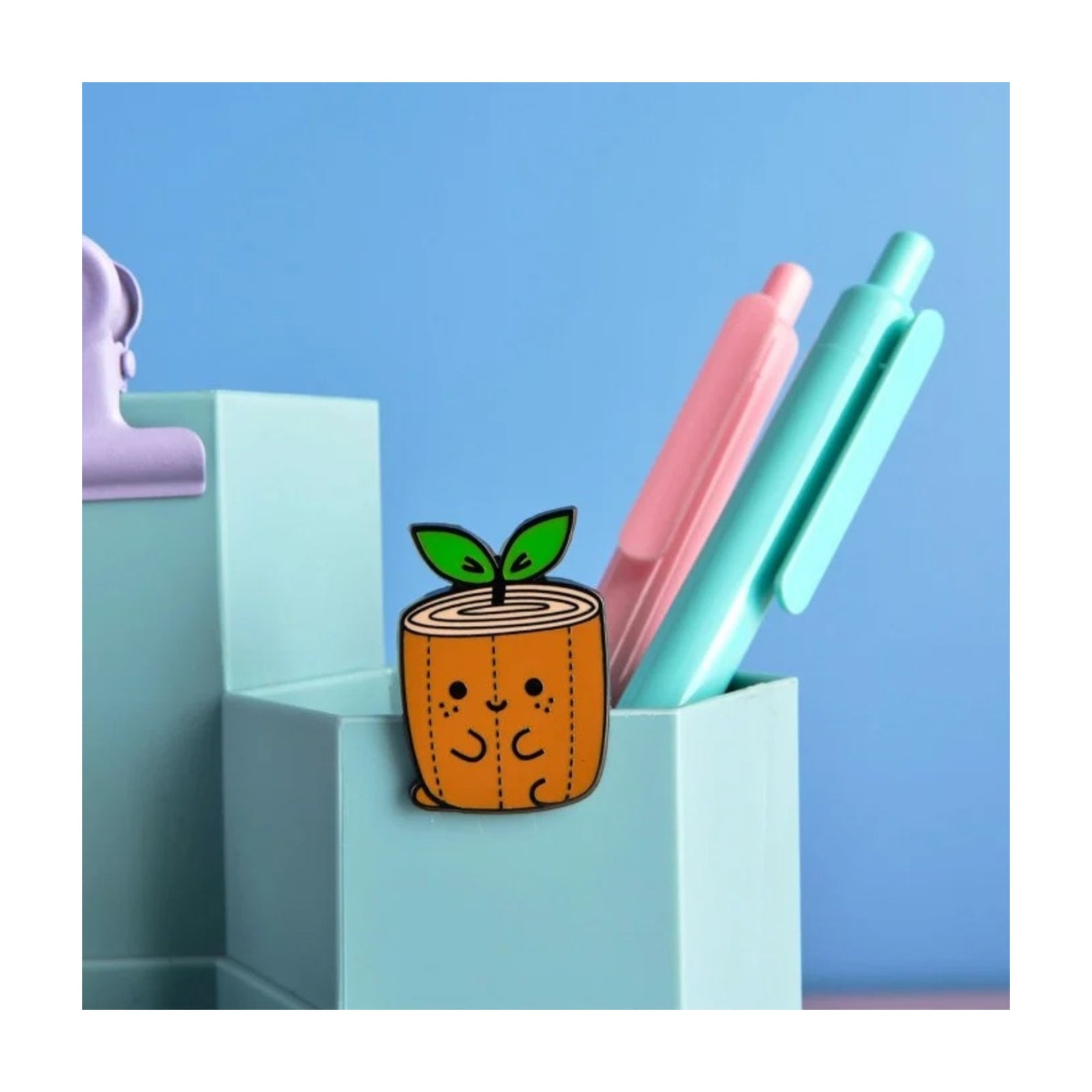 Noodoll Enamel Pin | Hard Enamel Accessory with Secure Rubber Clutch