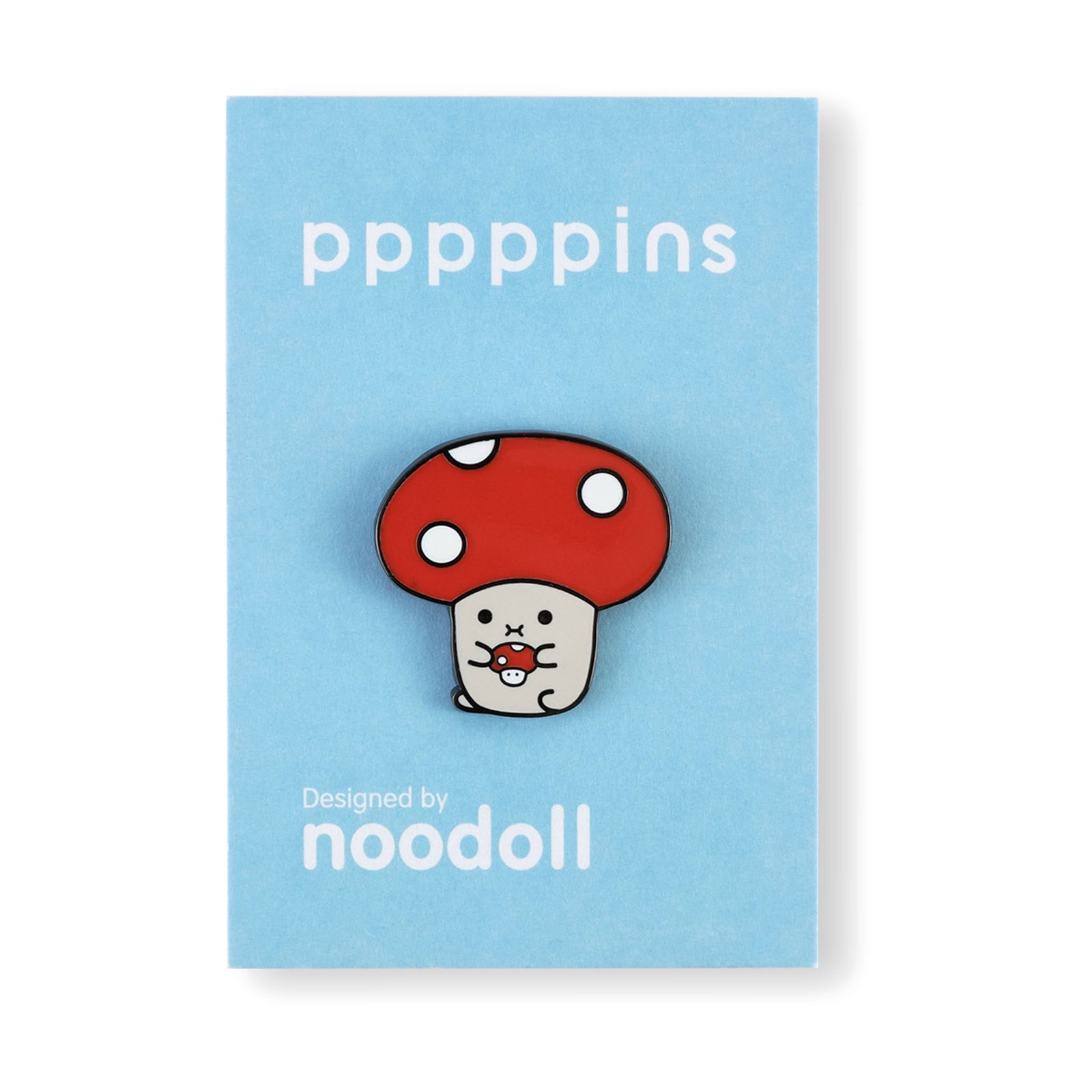 Noodoll Enamel Pin | Hard Enamel Accessory with Secure Rubber Clutch
