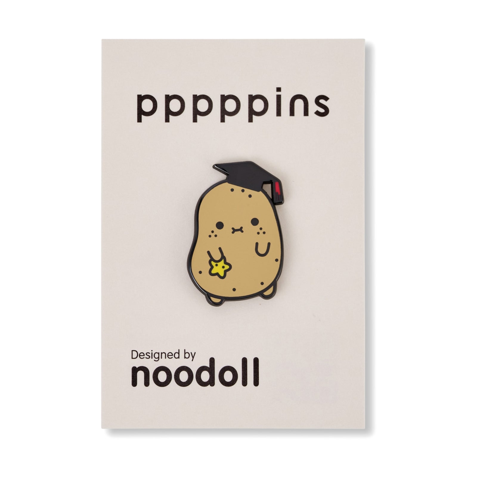 Noodoll Enamel Pin | Hard Enamel Accessory with Secure Rubber Clutch