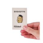 Noodoll Enamel Pin | Hard Enamel Accessory with Secure Rubber Clutch