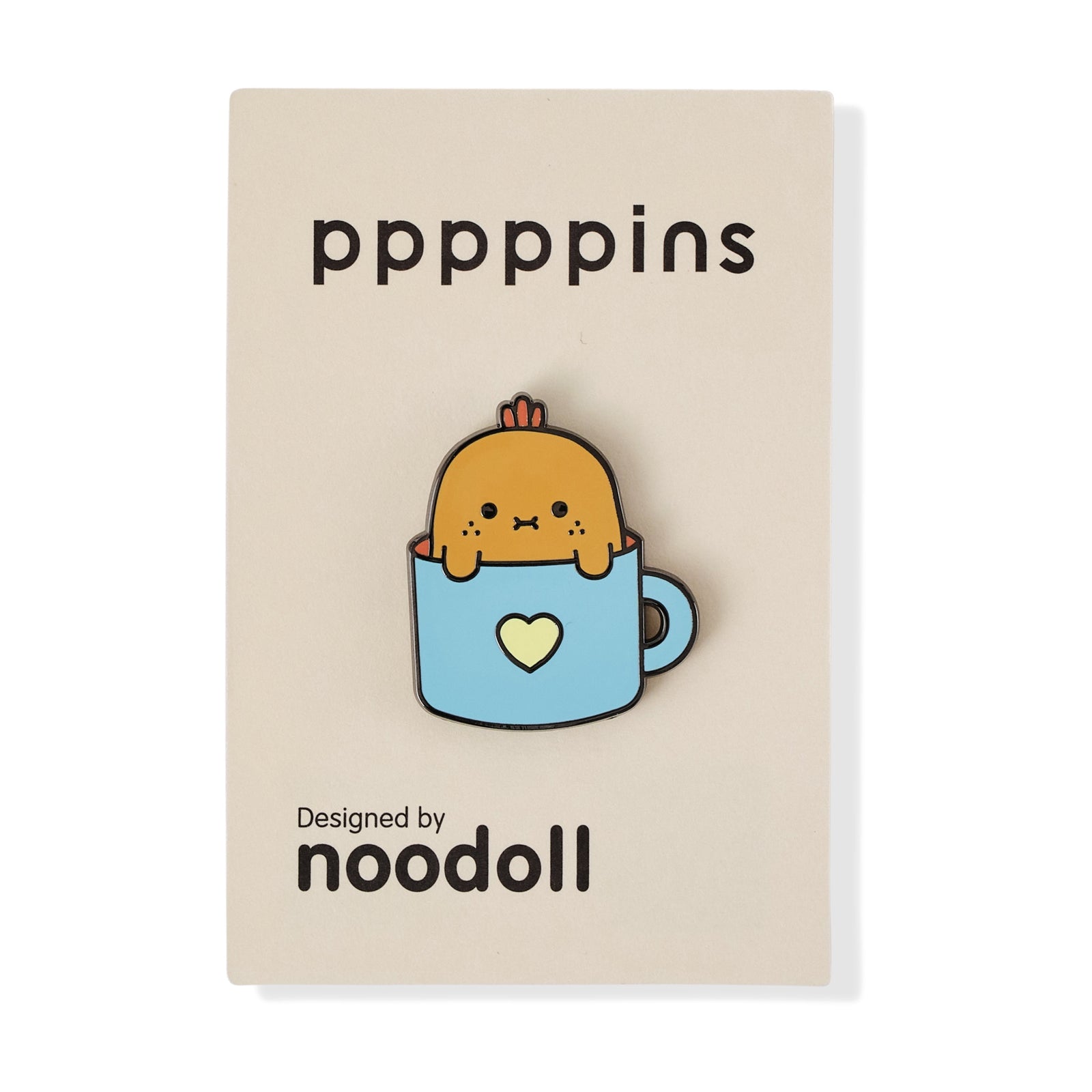 Noodoll Enamel Pin | Hard Enamel Accessory with Secure Rubber Clutch