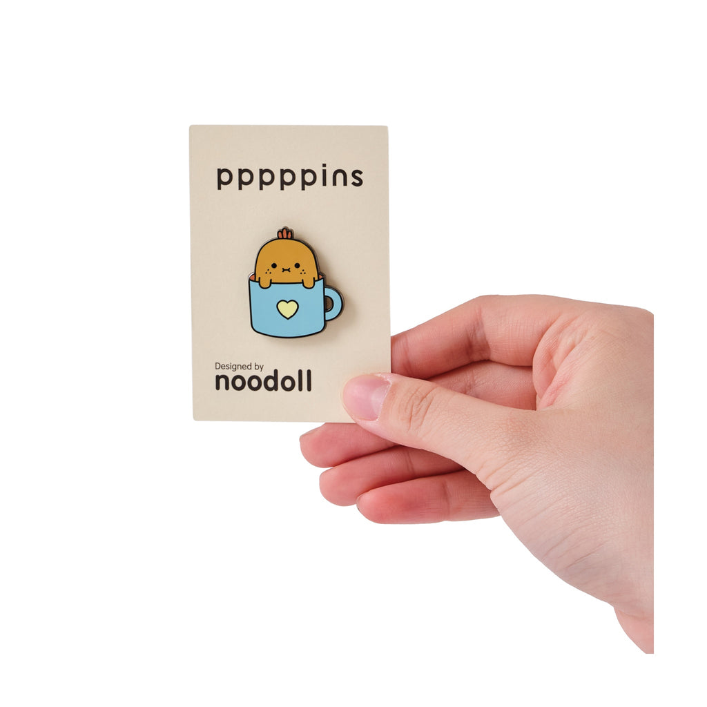 Noodoll Enamel Pin | Hard Enamel Accessory with Secure Rubber Clutch