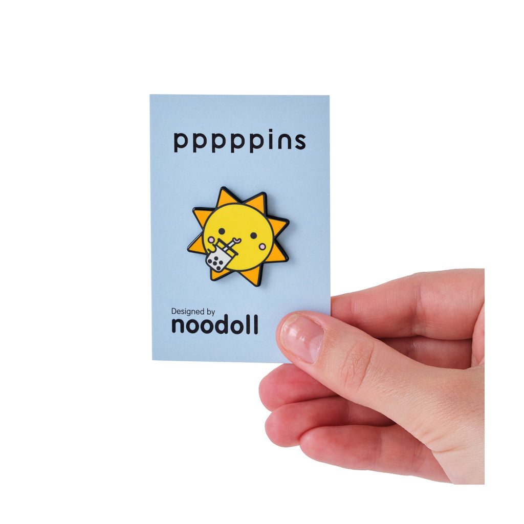Noodoll Enamel Pin | Hard Enamel Accessory with Secure Rubber Clutch