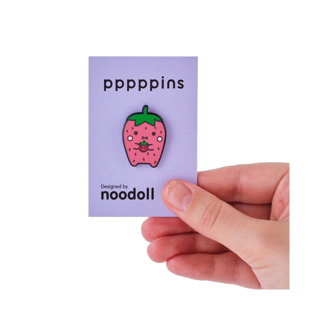 Noodoll Enamel Pin | Hard Enamel Accessory with Secure Rubber Clutch