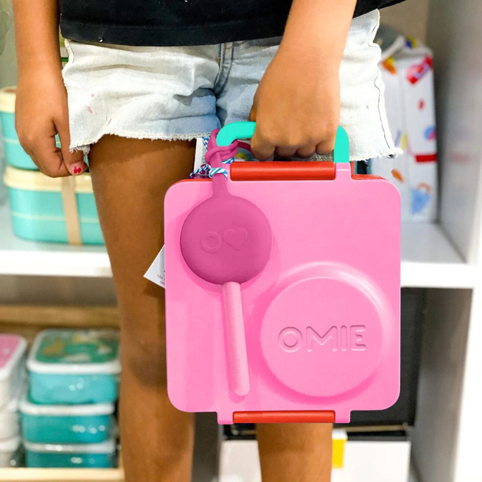 OmiePod Utensil Set | Lunchbox Cutlery with Carry Case