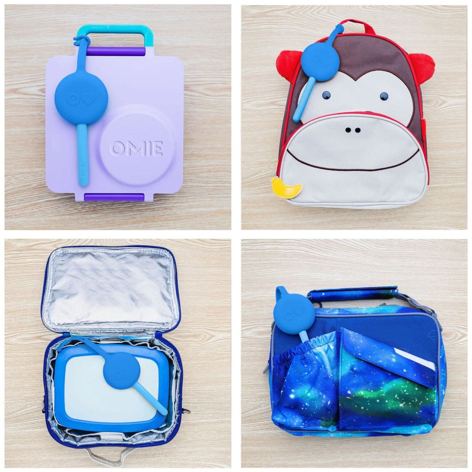 OmiePod Utensil Set | Lunchbox Cutlery with Carry Case